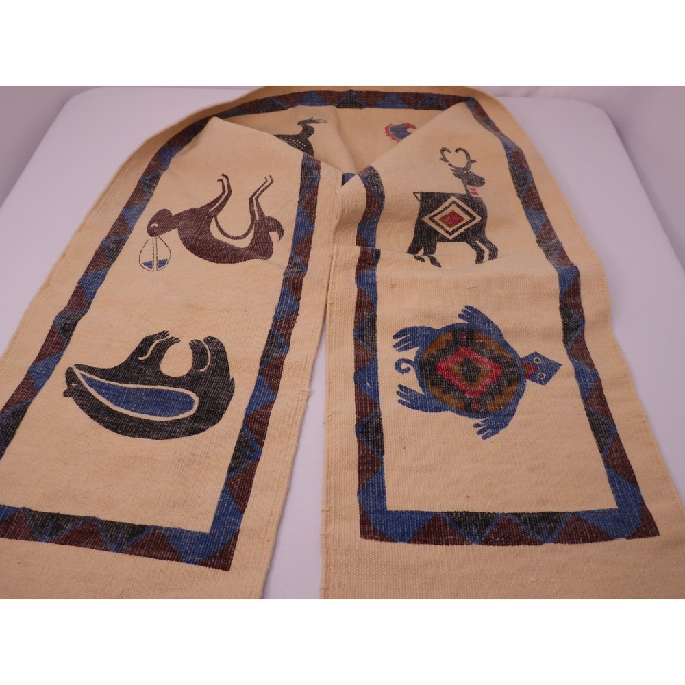 El Paso Saddle Blanket Co Southwestern Aztec Table Runner 72"x13"